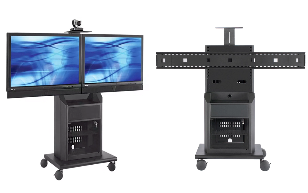 Mueble para videoconferencias con ruedas industriales 1 televisor Mueble para videoconferencias con ruedas industriales 1 televisor